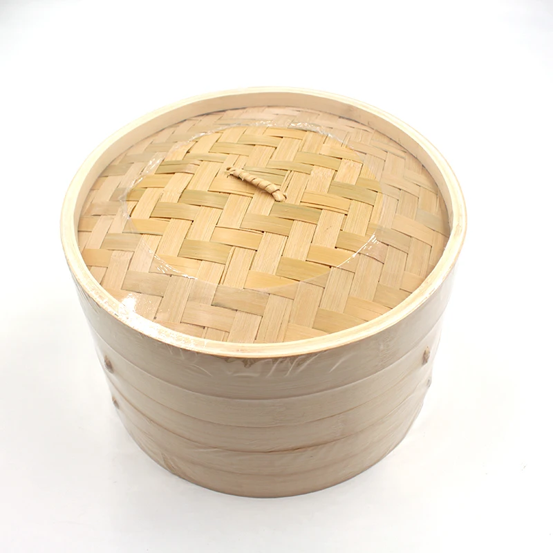 Approved Gift 10 inch cooking bamboo steamer For Steamed Bread or Other Appetites