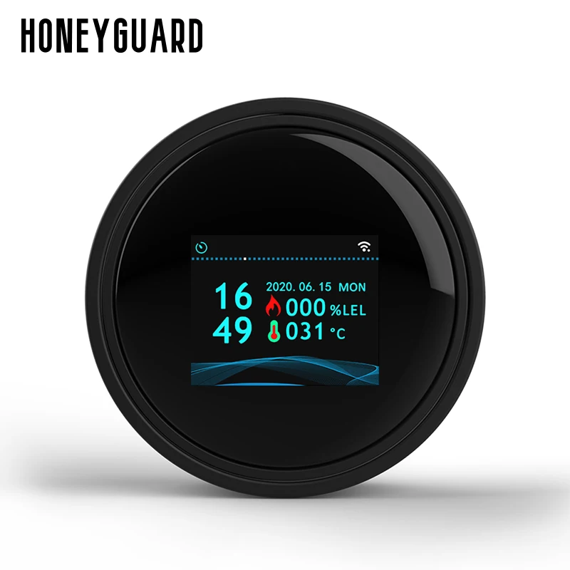 Home Kitchen Cooking WiFi Connection LPG LNG Natural Gas Leak Alarm Gas Leakage Sensor with Tuya Smart Life App Control