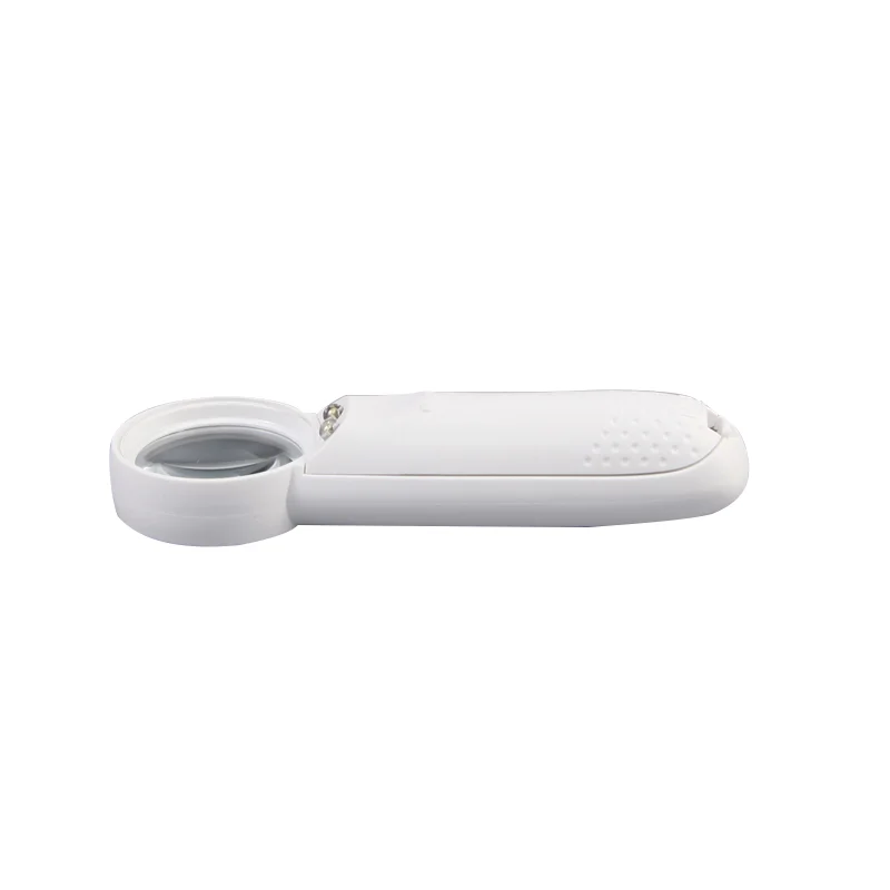 Handheld Portable 15X Magnifier Customized Logo Magnifier Glass With Two LED Lights