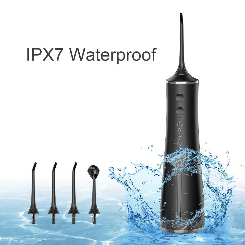 IPX7 Professional Oral Irrigator Rechargeable Dental Irrigator Teeth Whitening Clean Oral Dental Floss Water Jet Irrigator