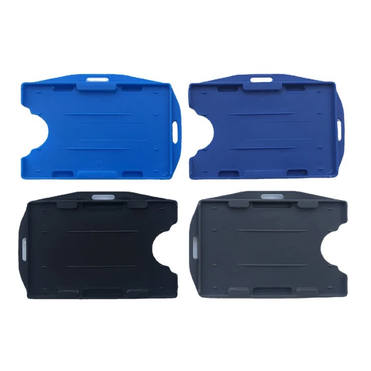 Factory Price Plastic Business Card Name Badge Holder Work Id Card Holder Lanyard Accessories