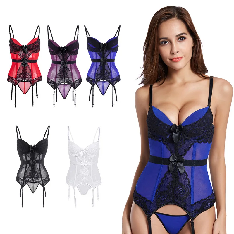Hot selling sexy corset underwear teddies bodysuits lingerie women