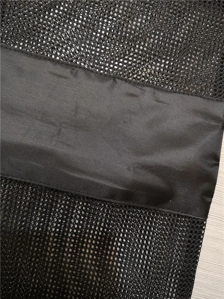 MKAS Customs Size and Logo printing black Mesh Bag