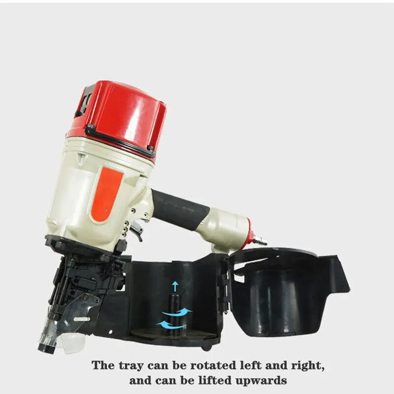 Industrial Pneumatic Nail Gun for DIY Furniture Coil Power Source for Framing & Finish Nails