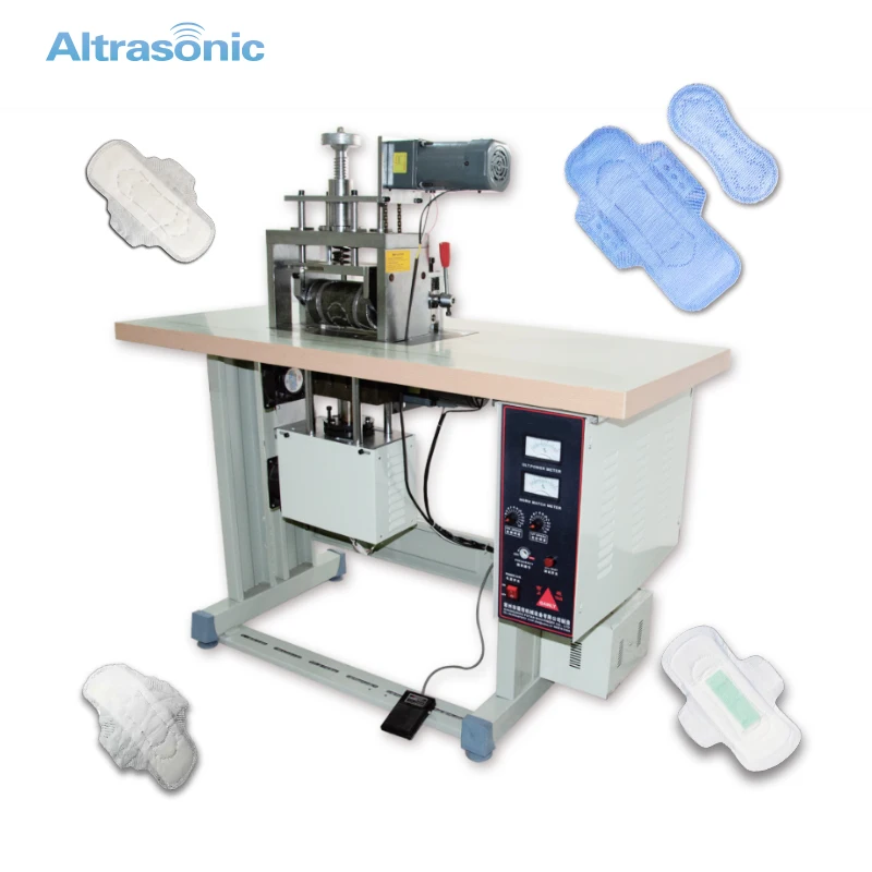 Manufacturing Underwear Sanitary Napkins Semi Automatic Ultrasonic Sanitary Pads Making Machine