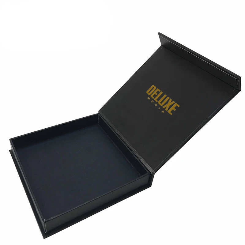 custom paper rigid usb flash drive wedding gift packaging box with foam insert