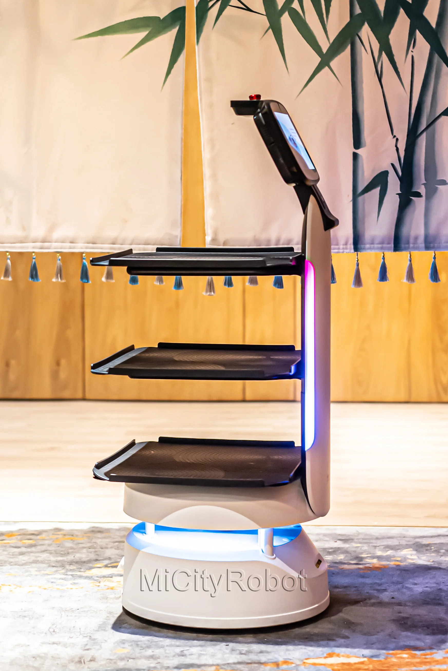 Food Delivery Robot AI Trailer High Productivity Small Food Truck Intelligent AGV Unmanned Delivery Machine ai robot