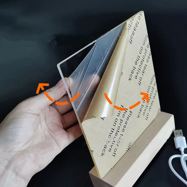 Доска для объявлений лампа с маркерами перезаписываемая настольная доска детской спальни светодиодный ночник декор комнаты