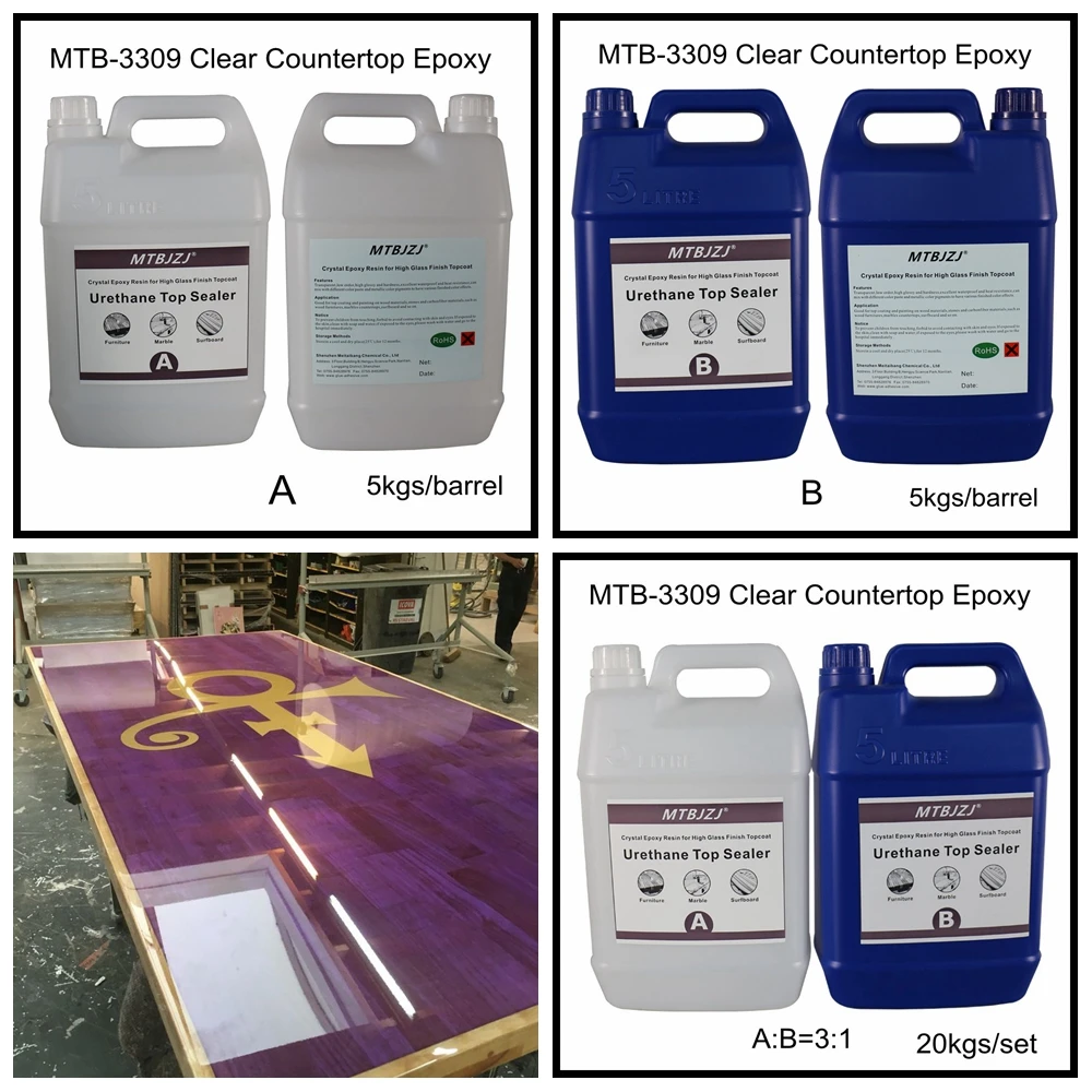 
Clear Bar and Table Top Epoxy Commercial Grade Coating 