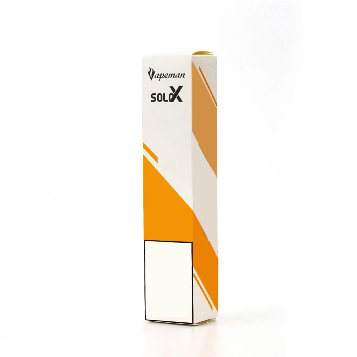 
2021vape product 510 thread vape pen Packaging custom printed Vapeman Solo X cart Box with logo 