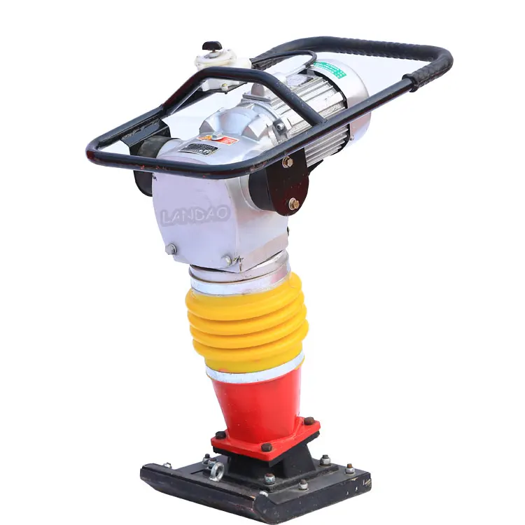 Строительный дорожный портативный вибрирующий Электрический уплотнитель вибротрамбовка