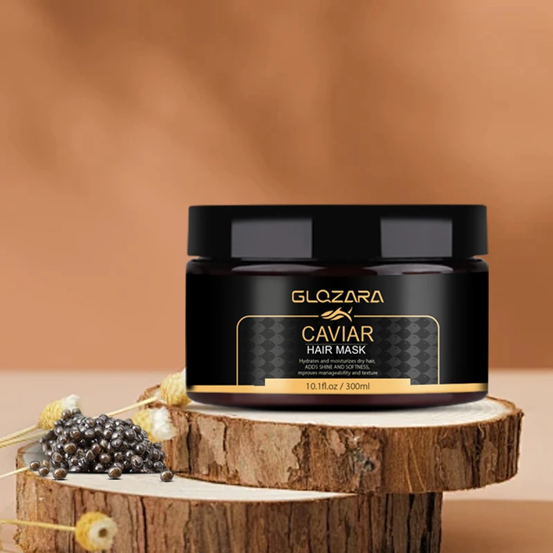 Частная торговая марка профессиональный уход за волосами Экстракт икры глубокий питательный кератин ремонт Органическая Икра маска для волос поврежденных вьющихся