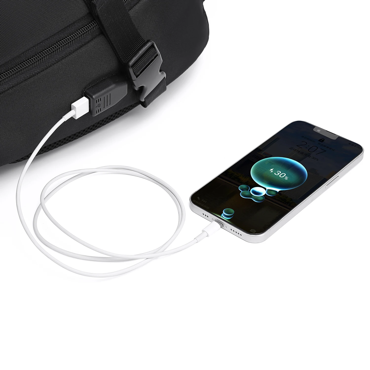 BINHAO 8287 High quality waterproof anti-theft laptop business bag for men 15.6 inch   USB travel backpack