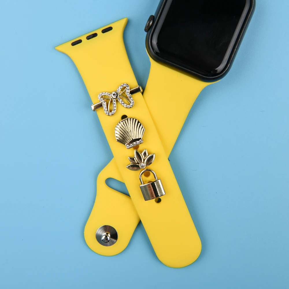 2024 New Christmas Halloween Silicone Rubber Sport Watch Band Strap Replacement Smart Watch Bands charms  For Watch Bands