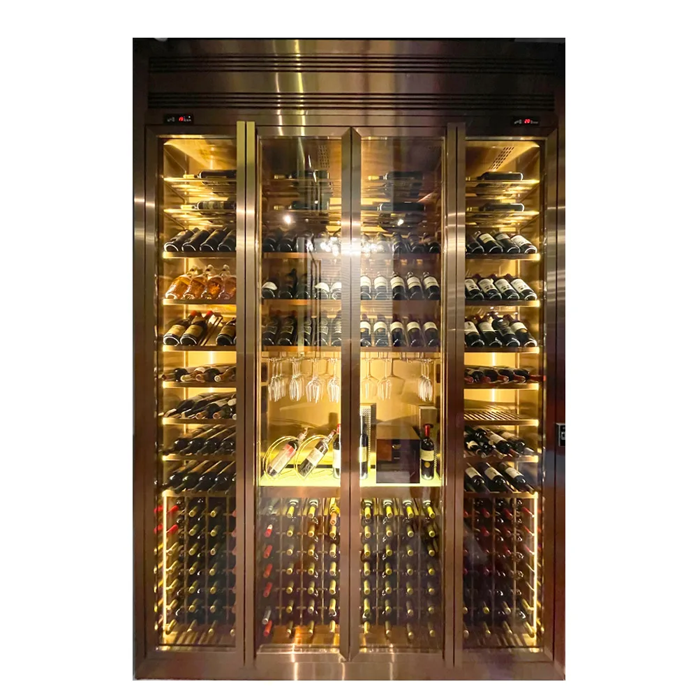 Keenhai Customized luxury Bar wine refrigerator led light display temperature controlling wine cooler wine fridge