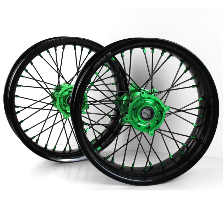 off road motorcycle aluminum alloy spoke 17 Inch super motard wheels for kx250f 450
