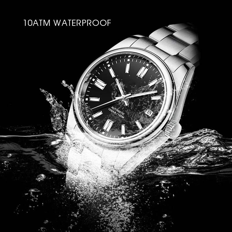 Luxury 39MM Watches Automatic Watch Leisure 100M Waterproof For Men Mechanical Wristwatch Stainless Steel Clock