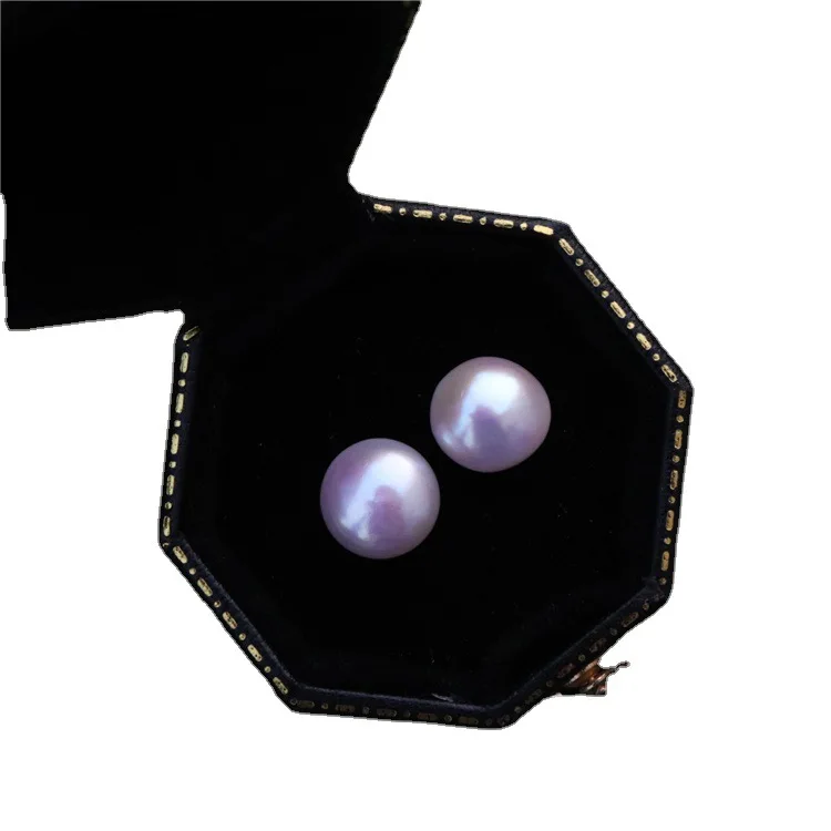 Aimgal fashion jewelry Freshwater pearls Elegant simplicity vintage Stud earrings S925 Silver ear pin