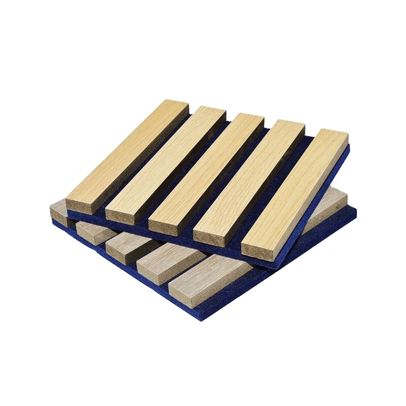 Akupanel Diffusion Wooden Veneer 3 Sided Sound Proof Ceiling Adhesive 25Mm Acoustic Panel
