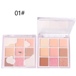 2022 New Style Cosmetics 9 Colors Pigmented Eye Shadow Professional Makeup Color Shimmer Matte Palette Eyeshadow