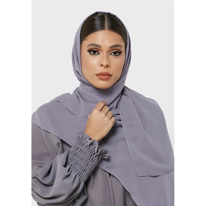 Solid Color Most Beautiful Pretty Cuff Dress Wholesale Turkish Abaya Islamic Clothing Muslim Women  Jubah Cotton