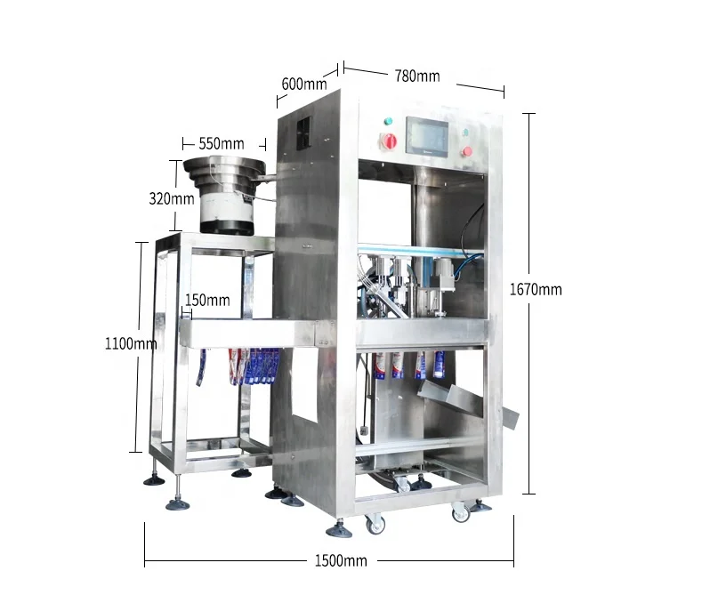 Ликер Виски бутылка в форме мешка стоьте вверх мешок соковыжималка жидкости поршневая разливная машина воды 1000 мл