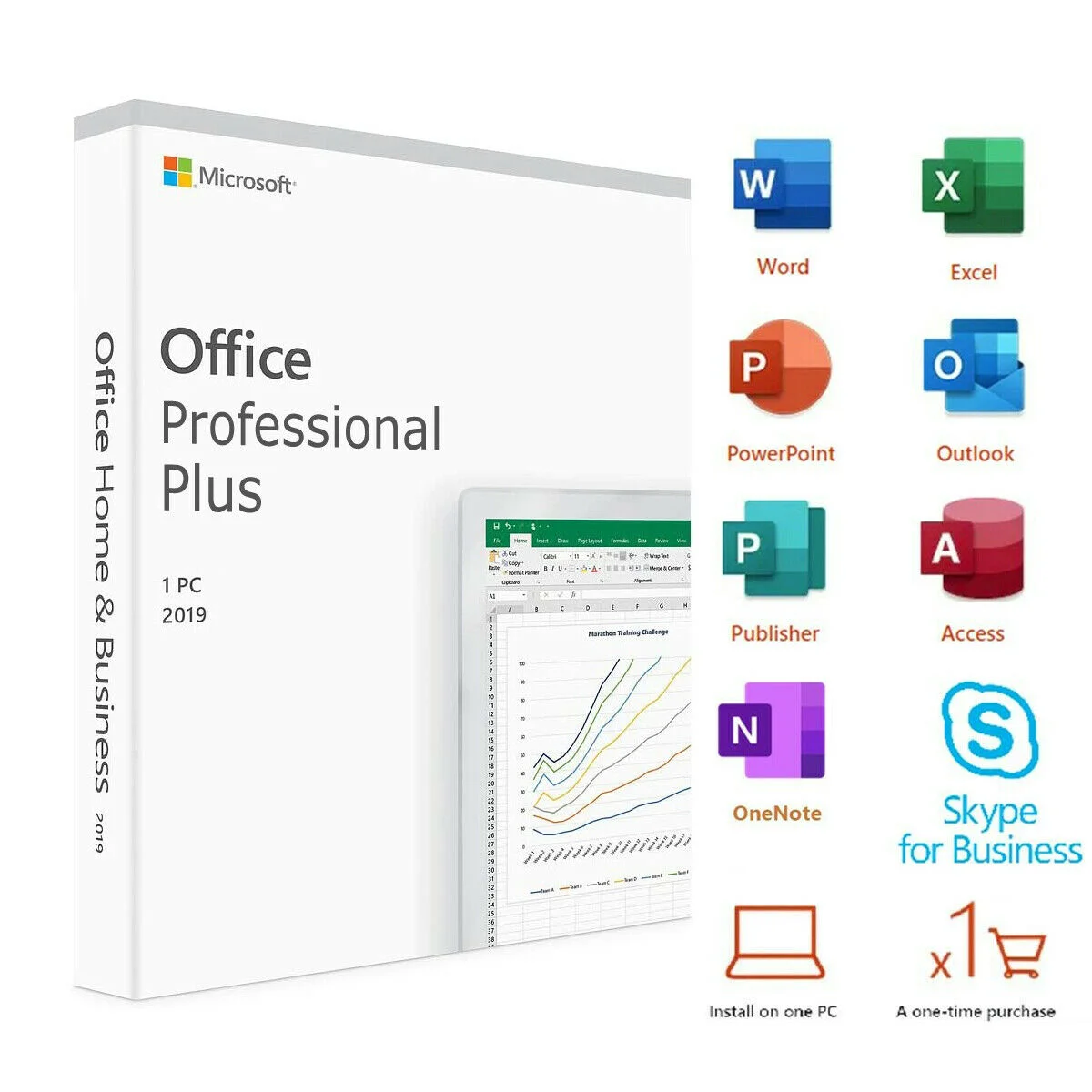 Wholesale Office 2019 Professional Plus Retail License Office 2019 Pro Plus Key Online Activation Send by Email