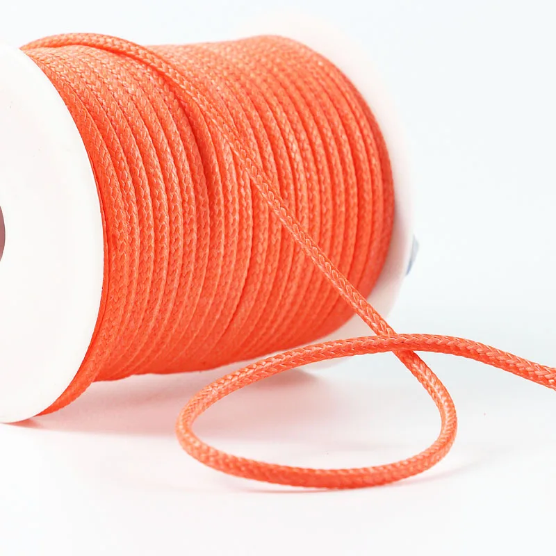 Customizable Orange Over Glue Round 5mm Single Braid  for Power Traction Tent UHMWPE Fiber Rope