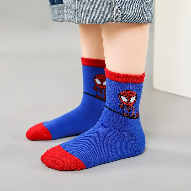 White Frill School Seamless Pack Kids Spiderman Boys Tutu Socks Supplier Long Kids School Socks Manufactured In China