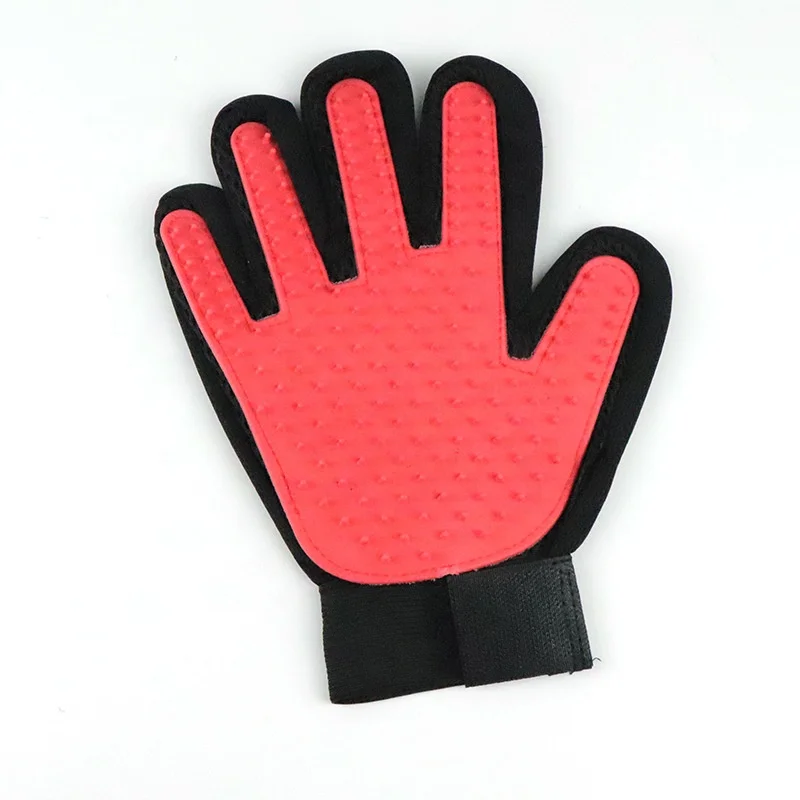 
Hefei SY Silicone Tips Pet Dog Grooming Glove Gentle Deshedding Brush Massage Gloves and Efficient Pet Hair Remover Mitt 
