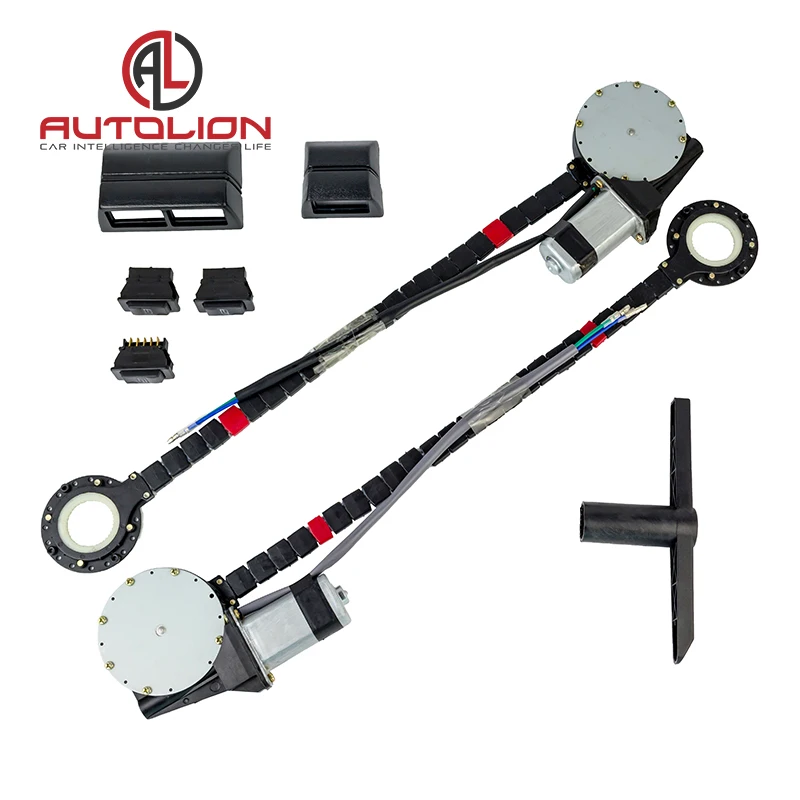 Electronic 12 volts universal type car power window kit