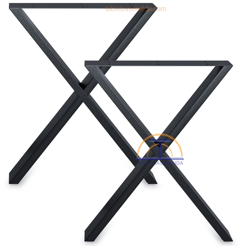 Good quality x shape iron metal legs for tables
