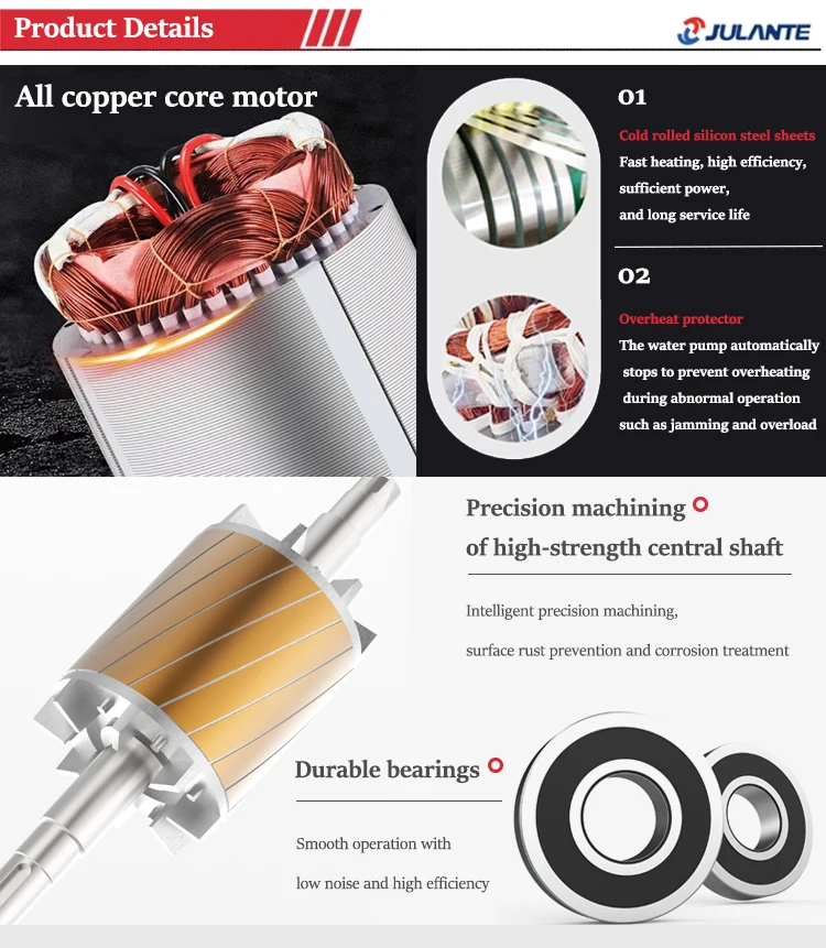 1.5DK Tap water well water pump farmland irrigation high flow 220V clean water pump centrifugal self suction pump