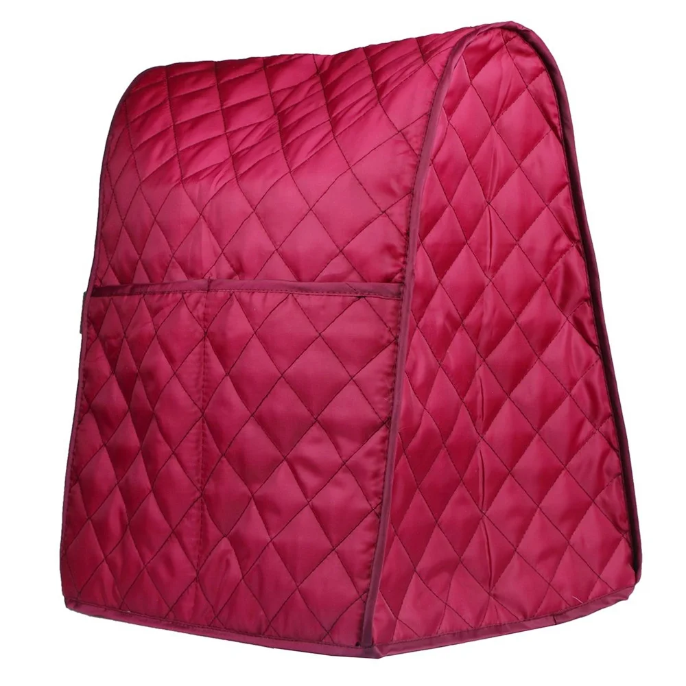 
 Чехол-подставка для миксера, пылезащитная атласная ткань большого размера, совместима с кухонной стойкой для помощи, пылезащитный чехол для миксера (Рубиновый Красный)  