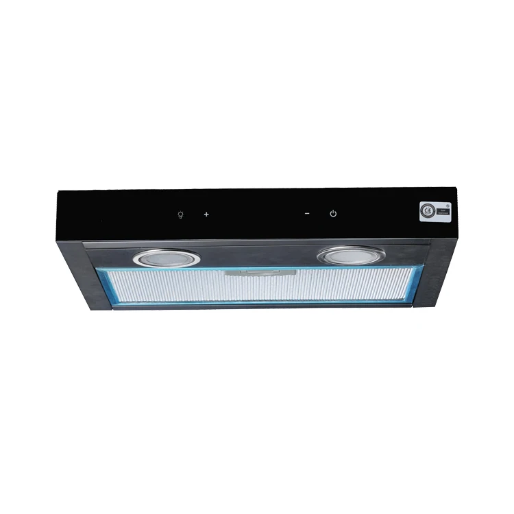 RV Accessories 12V Car Kitchen Range Hood Touch Screen with LED Light Motorhome Camper Range Hood