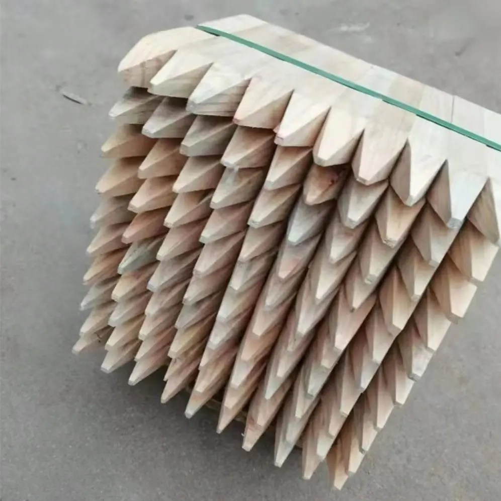 Оптовая цена на заказ круглый квадратный деревянный забор для вывески