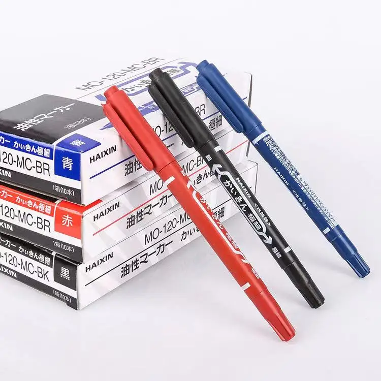 Dual Tips Art Permanent Marker Pens, Double-Ended Marker Pens Fine Point Markers & Ultra Fine liner Tips Pens