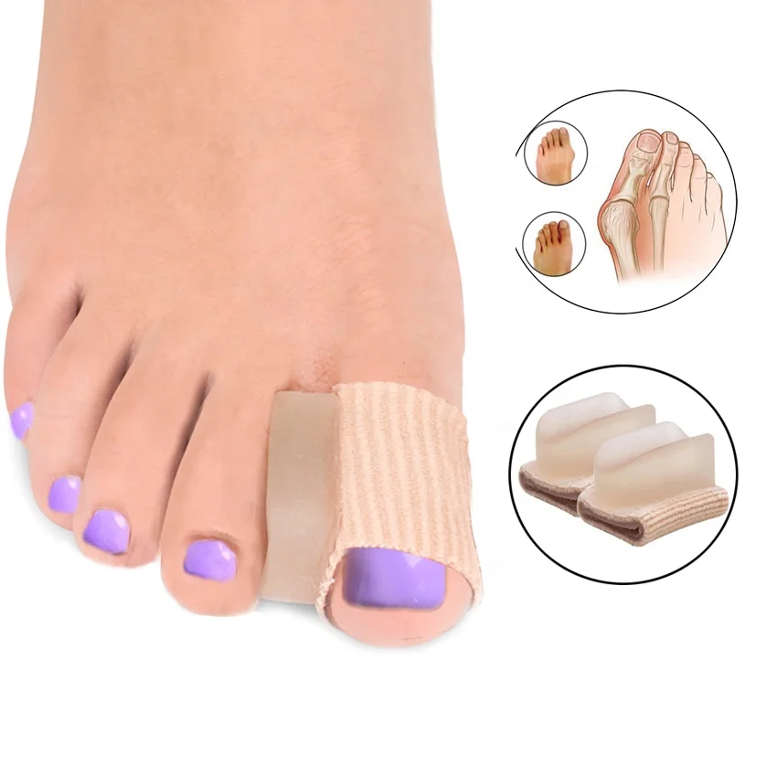 MediFootCare оригинальные обертки для пальцев ног корректор бурсита кованого пальца ноги изогнутый неровный тканевый разделитель снятия боли в ногах HA00475