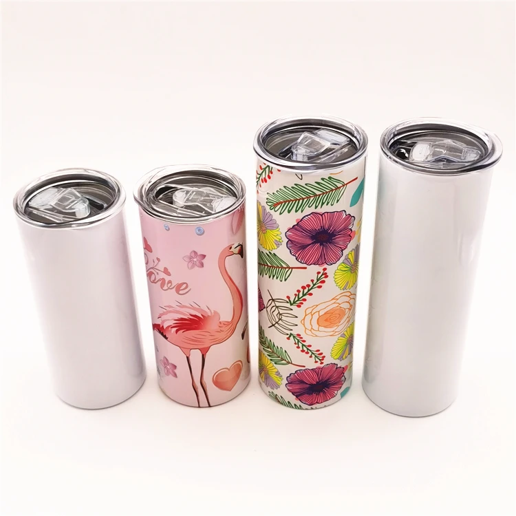 Wholesale Double Wall Stainless Steel Vacuum15oz 20oz Blank Sublimation coating Tumbler Insulated with Lid for Heat Transfer