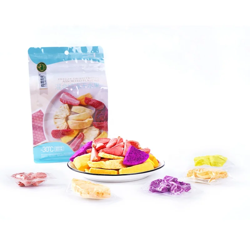 Mixed Dry Fruit Assorted Flavors Natural Organic Dry Strawberry Durian Mango Pieapple  Dragonfruit Slice  Freeze Dried Fruit