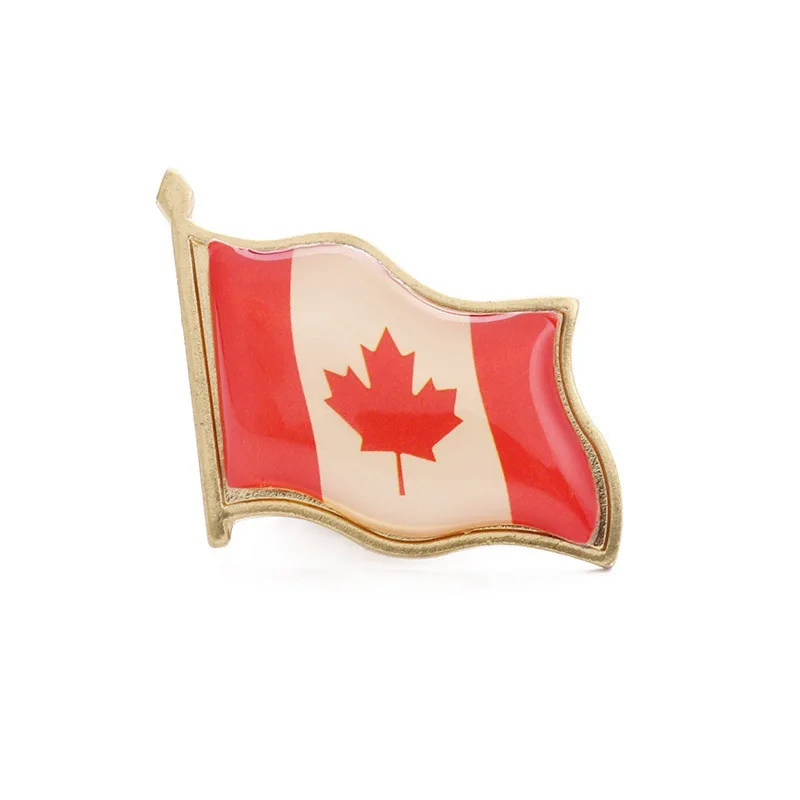 Promotional Wholesale Custom Souvenirs Soft Hard Enamel Pins Badge Magnet Country Flag Lapel Pin