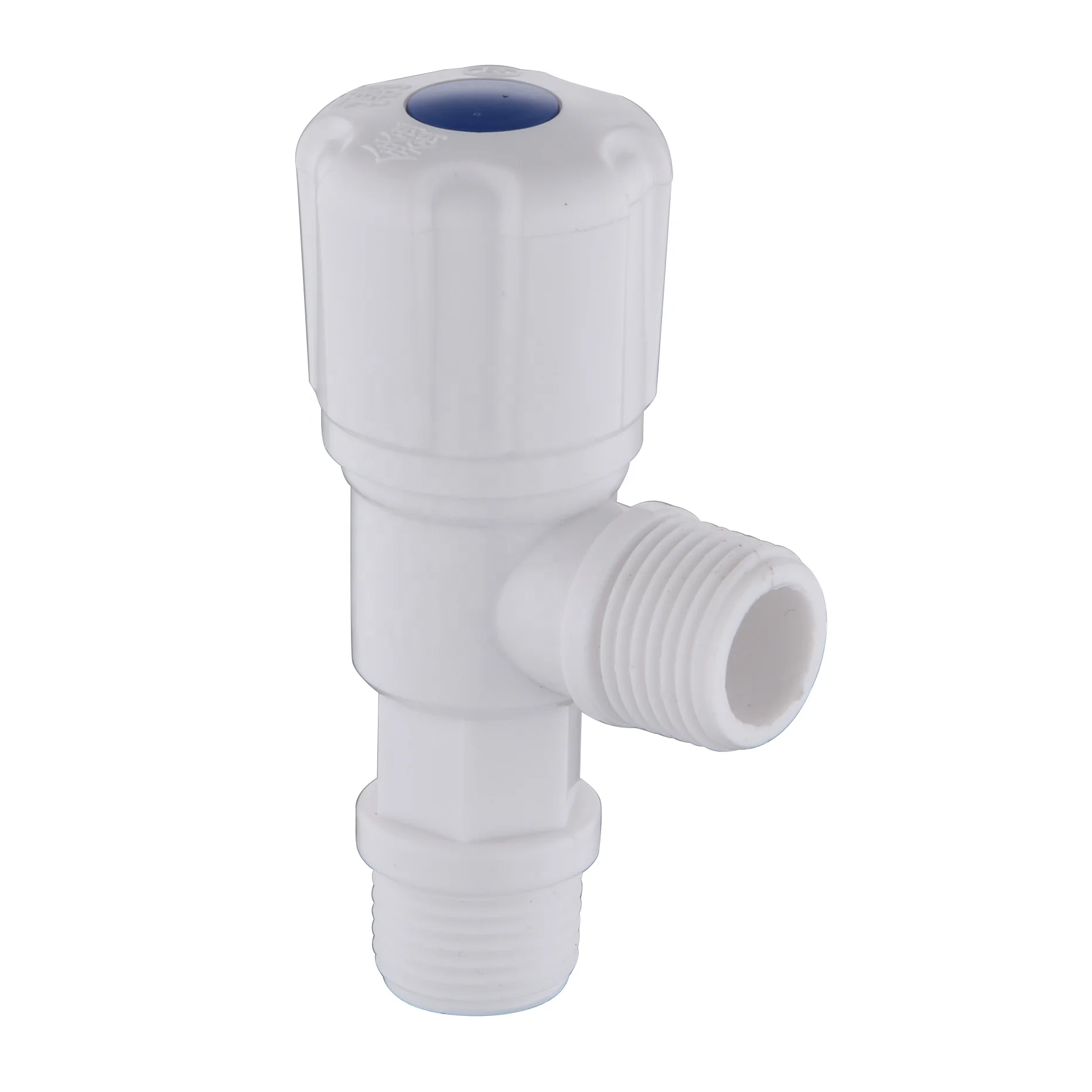 Wholesale Pp Stop Flow Control Angle Valve High Quality Abs Plastic Triangular Valve Pp Plastic Stop Valve