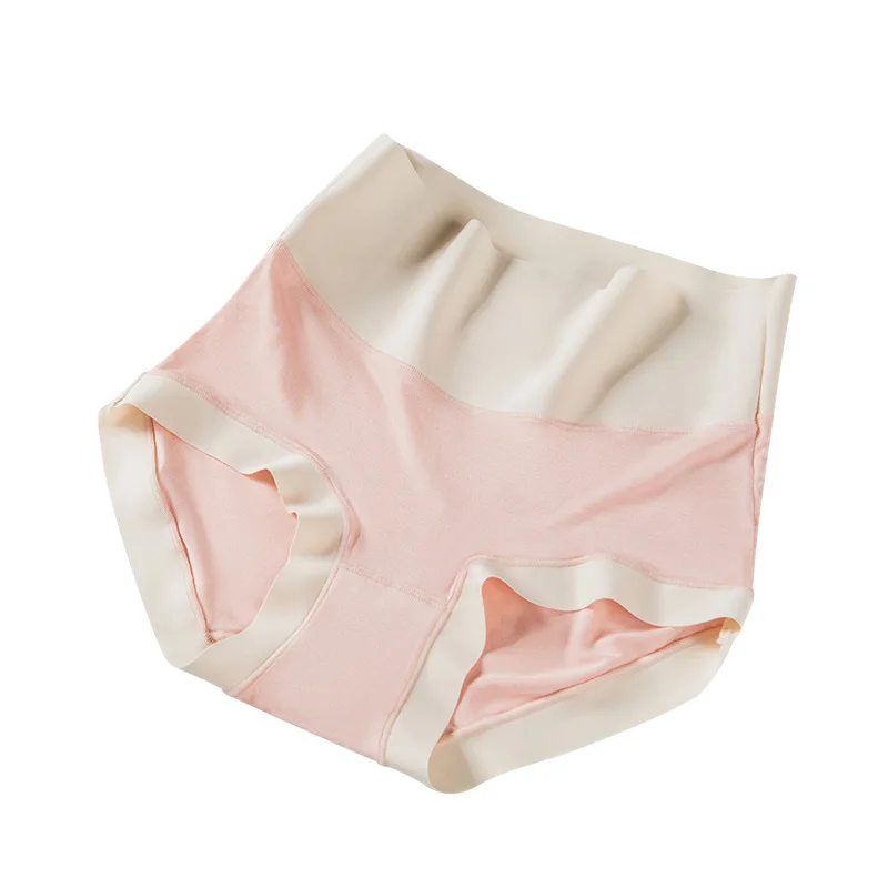 Wholesale Fashion Ladies Underwear Fat Plus Ladies Low Waist Panties Seamless High-waist Simple Contrast Color Modal Panties