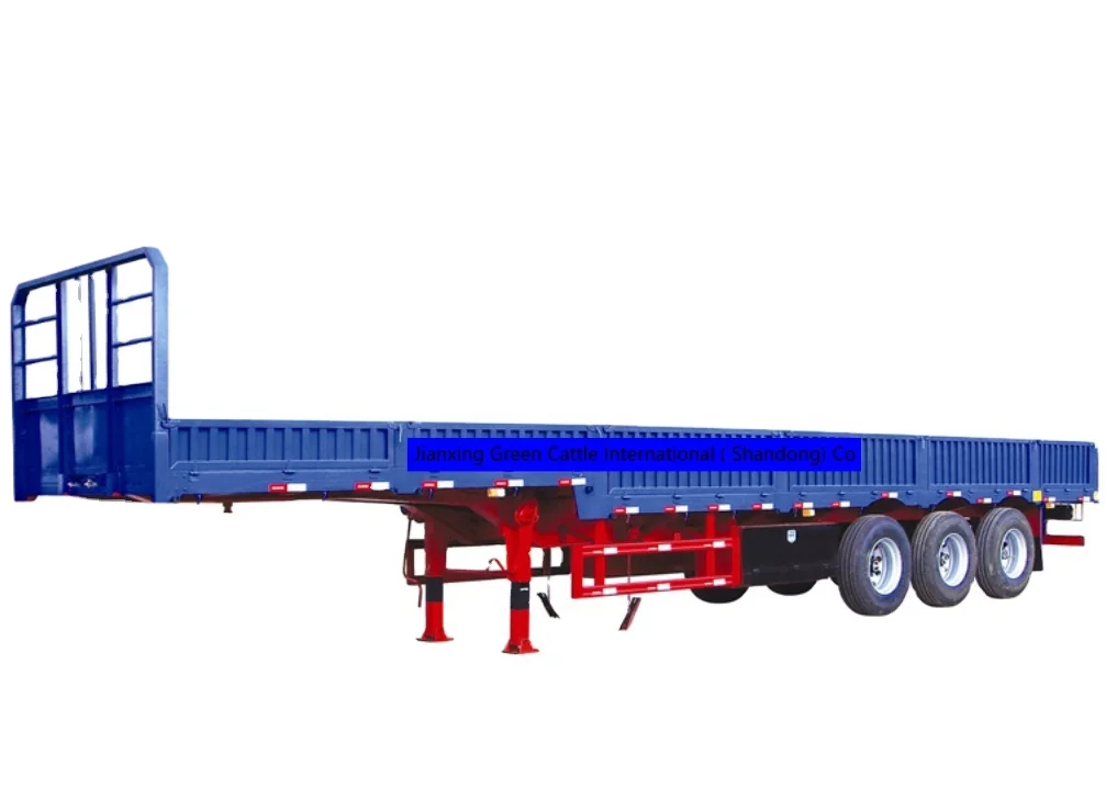 China Brand New 2 axles 3 Axles 20ft 20 Tons enclosed Pickup Side Wall Trailer cargo semi trailer for sale