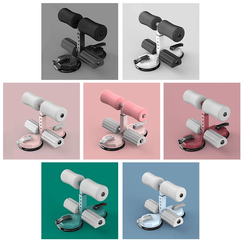 MKAS Portable Sit Up Exercise Equipment with 2 Strong Suction Cups and Adjustable Foot Holder Sit Up Bar