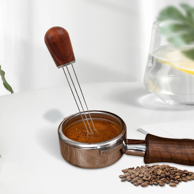 Stainless Steel Coffee Stirrer Adjustable Coffee Powder Espresso Coffee Tools Needle Distribution