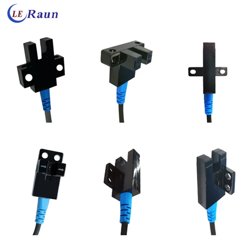 China Leraun Slot-type Micro Photoelectric Switch Sensor WIth 6 Types NPN PNP Infrared Photoelectric Sensor