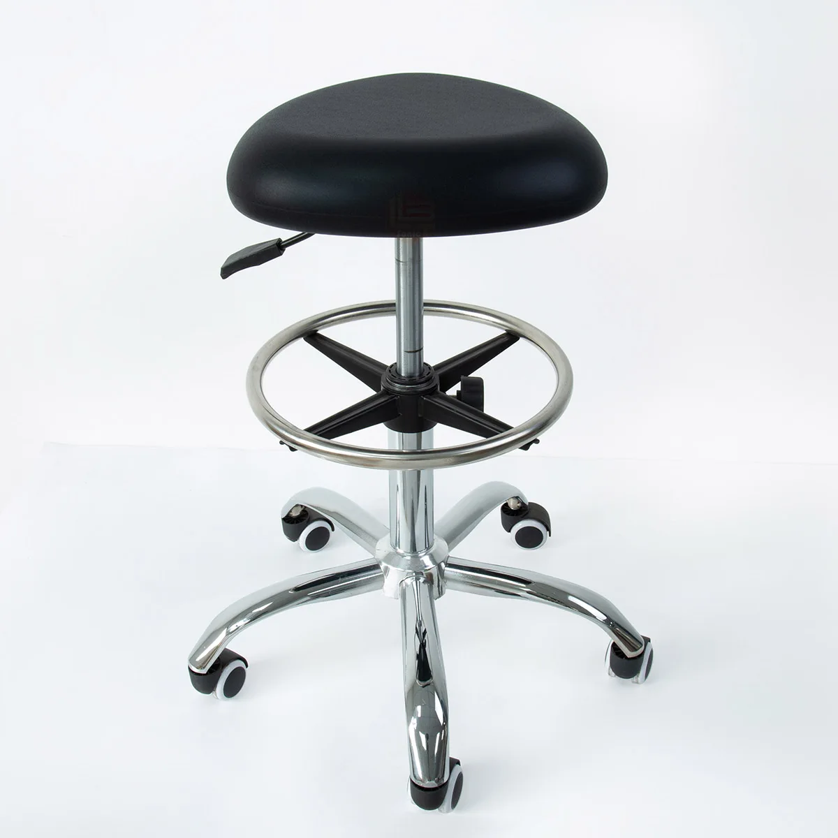 Customized color ESD Antistatic Triangle shape  Conductive Height Adjustable Stainless metal plating base chair