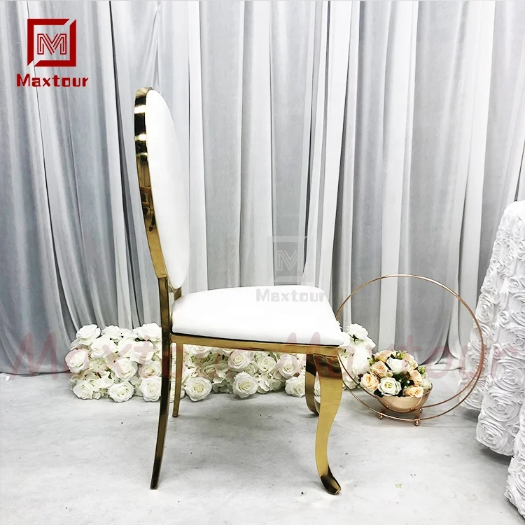Nordic Royal Hotel Chairs Luxury round Back Wedding and Event Chair with Fancy High Back for High-Class Venues
