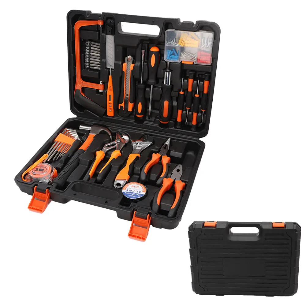 Hardware hand tool set general 108pcs manual woodworking kit tools set box for home use